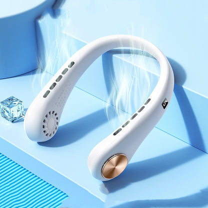 Bladeless Neck Fan – Portable, Rechargeable & Hands-Free Cooling for Summer