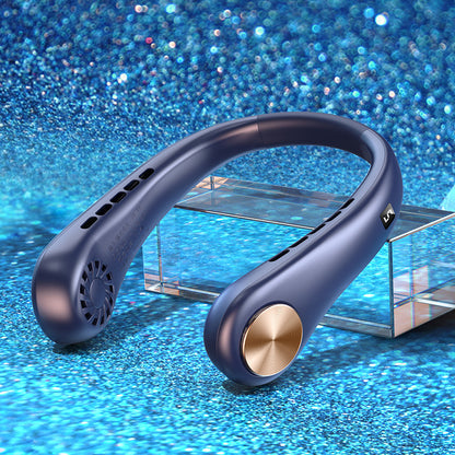 Bladeless Neck Fan – Portable, Rechargeable & Hands-Free Cooling for Summer